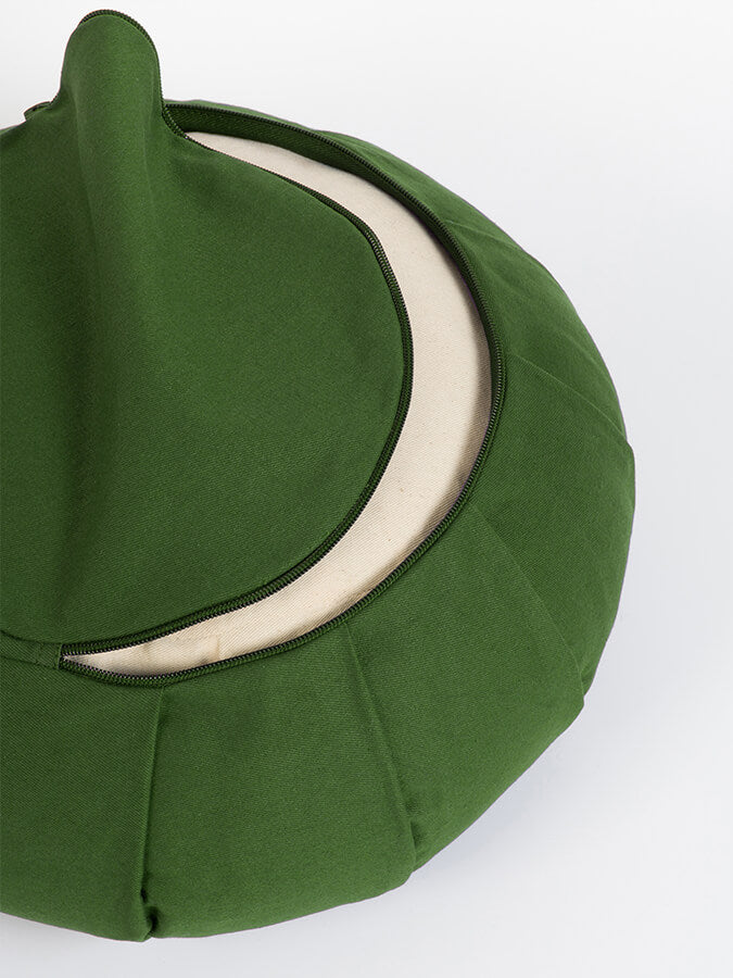 Yoga Studio GOTS Organic Cotton Round Lotus Zafu Buckwheat Cushion